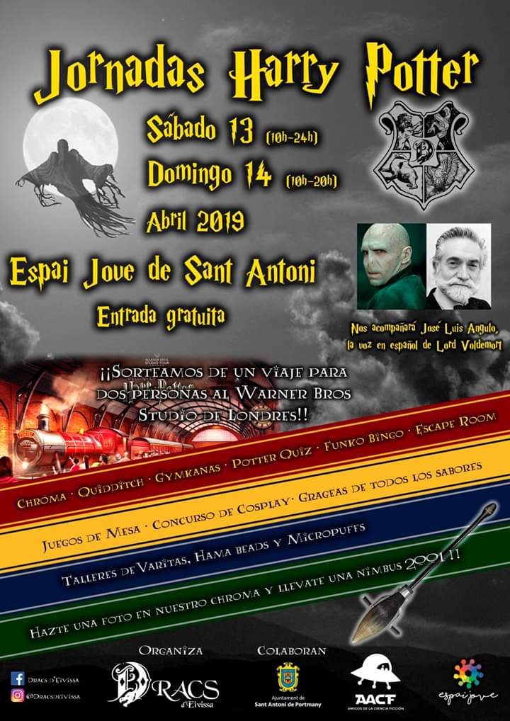 III JORNADAS HARRY POTTER de Dracs d’Eivissa 13 y 14 de Abril