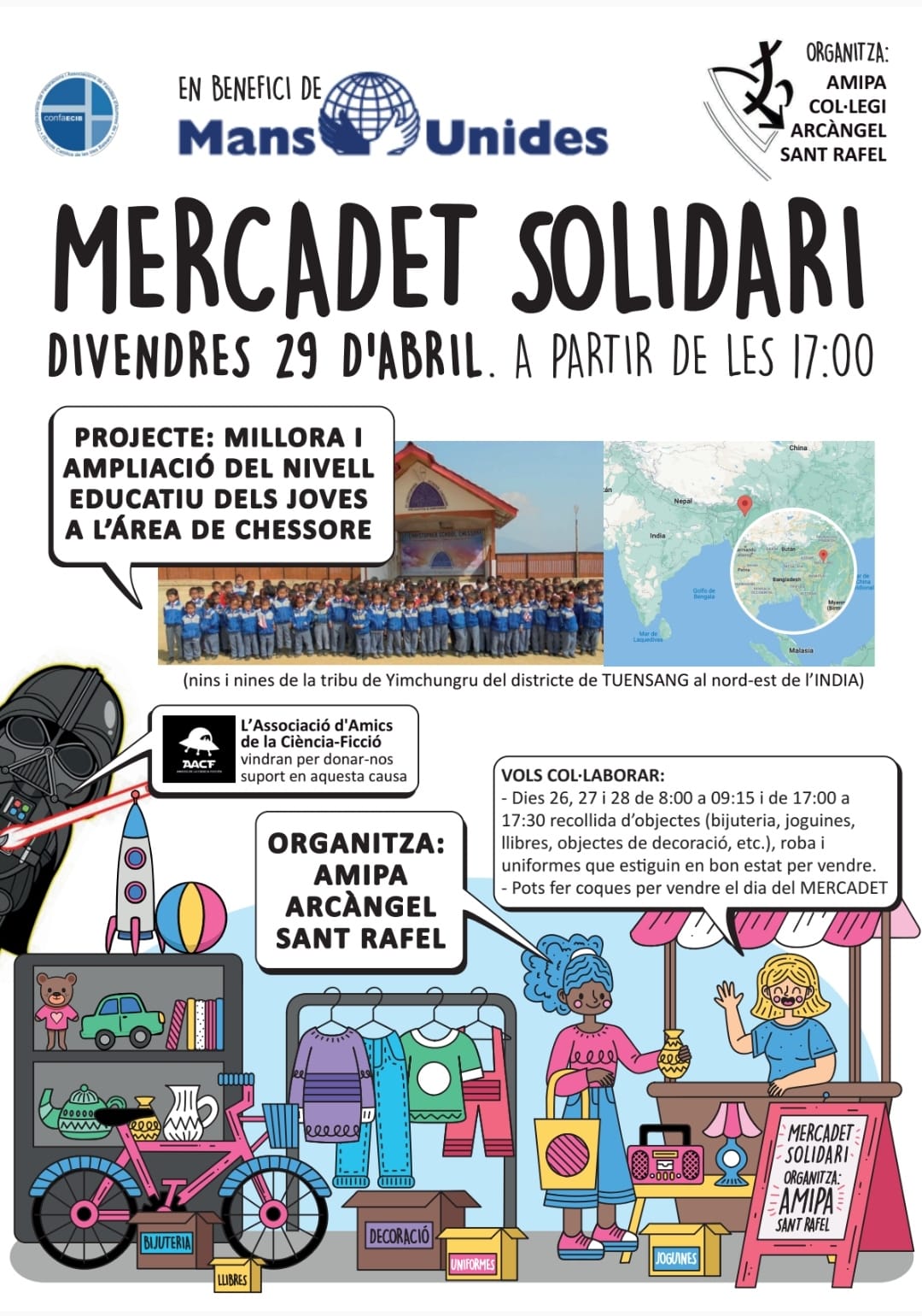 COLEGIO SAN RAFAEL – MERCADILLO SOLIDARIO (29/04) 16:30 hrs